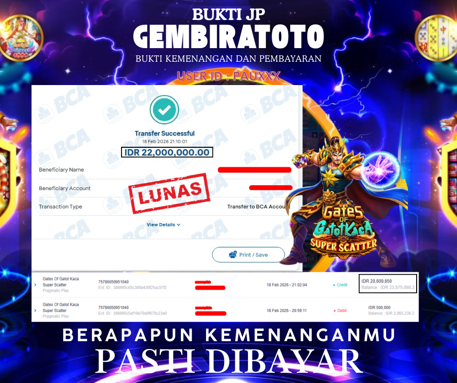 Prediksi GEMBIRATOTO
